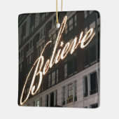 Macyのクリスマスのオーナメントを信じて下さい セラミックオーナメント (左)