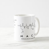 Macyペプチド名mag コーヒーマグカップ (正面右)
