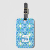 Macy Mosaic Luggage Tag ラゲッジタグ (正面縦)