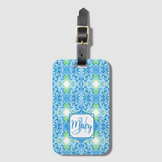 Macy Mosaic Luggage Tag ラゲッジタグ (正面縦)