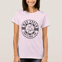 MAD ポーカー バレット ロゴ 女性用Tシャツ Tシャツ