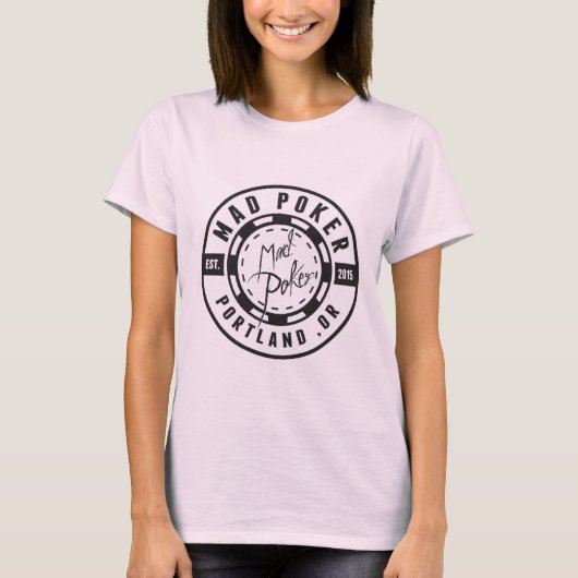 MAD ポーカー バレット ロゴ 女性用Tシャツ Tシャツ (正面)