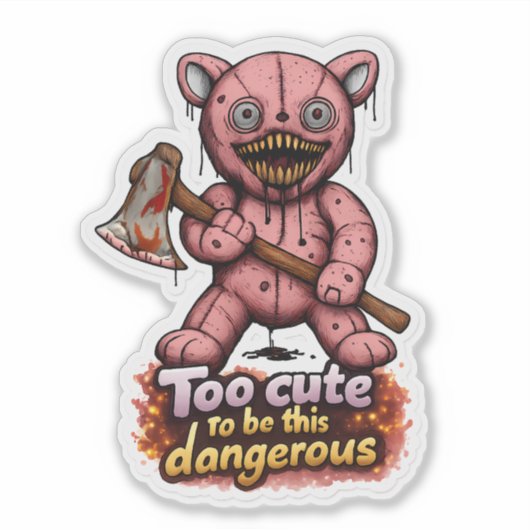 🐻💢 "Mad Bear Energy" Sticker 🎯🔥 シール (正面)