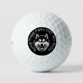 Mad Dog Wolf Golfers ゴルフボール (正面)