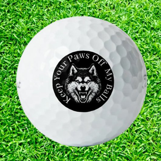 Mad Dog Wolf Golfers ゴルフボール