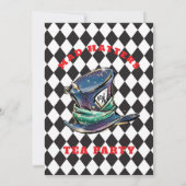 Mad Hatter Tea Party Birthday Card 招待状 (裏面)