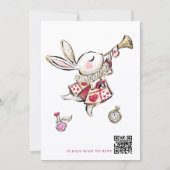 Mad Hatter Tea Party Birthday Invite 招待状 (裏面)