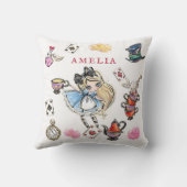 Mad Hatter Tea Time Cartoon Character Pillow クッション (裏面)