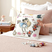 Mad Hatter Tea Time Cartoon Character Pillow クッション