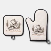 Mad Hatter To The Rescue Wonderland Sentiment 鍋つかみ&鍋敷きセット (正面)