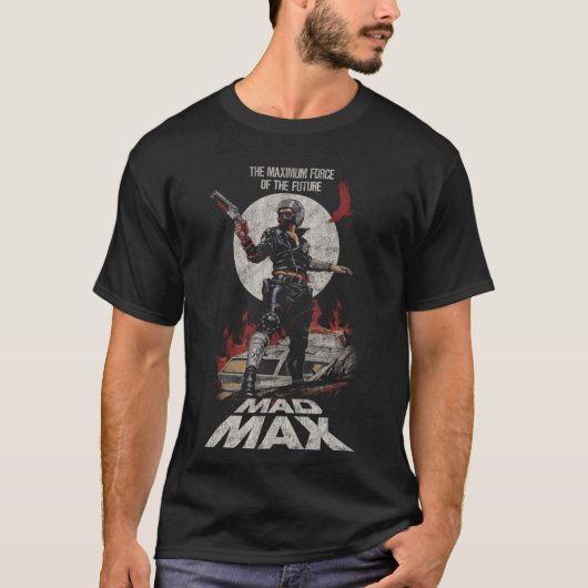 Mad Ma DISTRESSED Ma Rockatansky George Miller fri Tシャツ (正面)