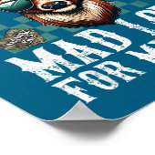 Mad Retro Love For My Mama Camo Deer Hunting Valen ポスター (角)