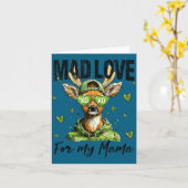 Mad Retro Love For My Mama Deer Hunting Boys Valen カード (黄色い花)