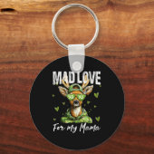 Mad Retro Love For My Mama Deer Hunting Boys Valen キーホルダー (正面)