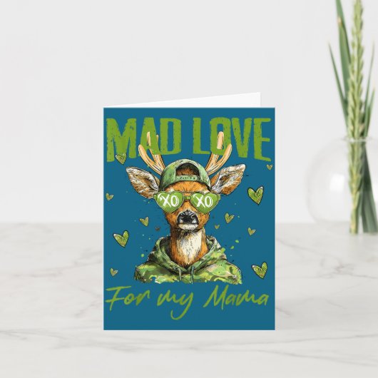 Mad Retro Love For My Mama Deer Hunting Happy Vale カード (正面)