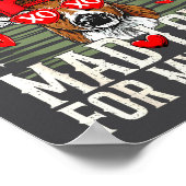 Mad Retro Love For My Mama Deer Hunting Happy Vale ポスター (角)