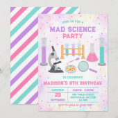Mad Science Experiment Birthday Party Invitation 招待状 (正面/裏面)