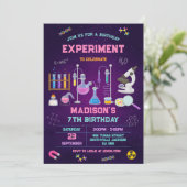 Mad Science Experiment Birthday Party Invitation 招待状 (スタンド正面)