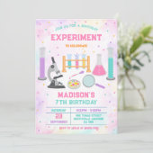 Mad Science Experiment Birthday Party Invitation 招待状 (スタンド正面)