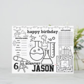 Mad science placemats, Mad science birthday games (スタンド正面)