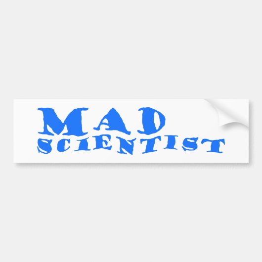 mad scientist バンパーステッカー (正面)