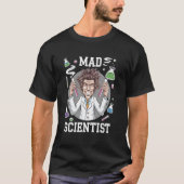 Mad Scientist At Work Laboratory Experiments Kids  Tシャツ (正面)