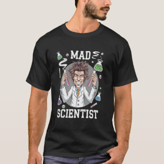 Mad Scientist At Work Laboratory Experiments Kids  Tシャツ
