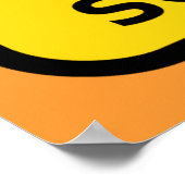 Mad Scientist Warning Sign ポスター (角)