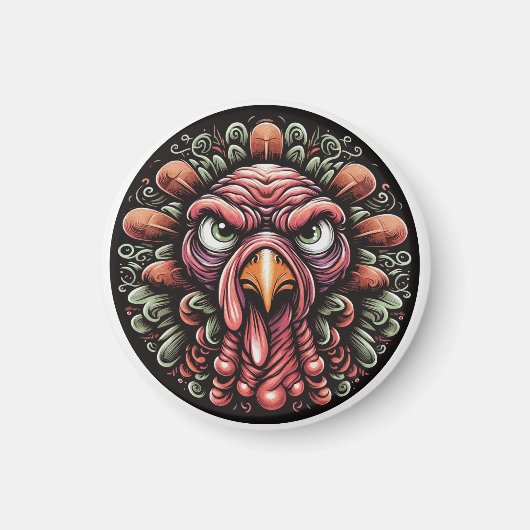 "Mad Turkey" Magnet マグネット (正面)