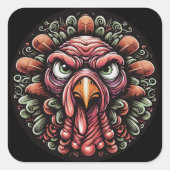 "Mad Turkey" Sticker Sheet スクエアシール (正面)