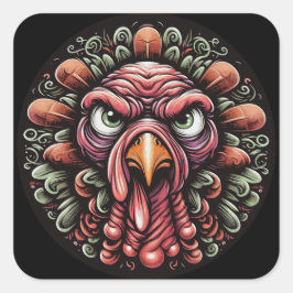 "Mad Turkey" Sticker Sheet スクエアシール