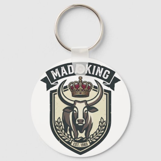 MADA KING | Malagasy Zebu Madagascar キーホルダー (正面)