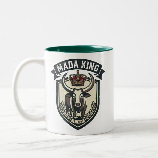 MADA KING | Malagasy Zebu Madagascar ツートーンマグカップ (左)