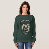 MADA KING | Malagasy Zebu Madagascar T-Shirt スウェットシャツ (正面フル)