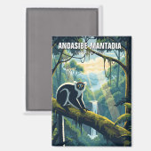 Madagascar Andasibe-Mantadia National Park Travel マグネット (正面/裏面)
