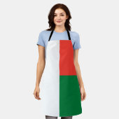 Madagascar Flag エプロン (着用した状態)