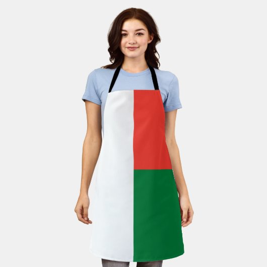 Madagascar Flag エプロン (着用した状態)