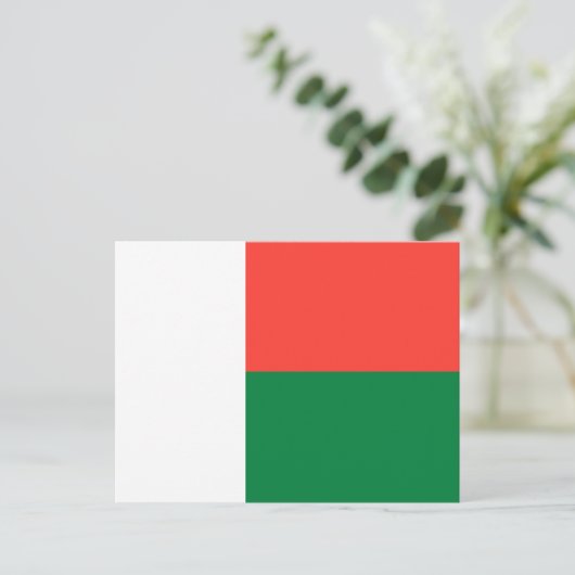 Madagascar Flag ポストカード (スタンド正面)