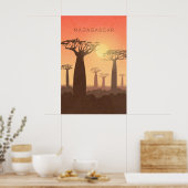 Madagascar Minimal Travel Poster ポスター (キッチン)