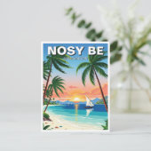 Madagascar Nosy Be Travel ポストカード (スタンド正面)