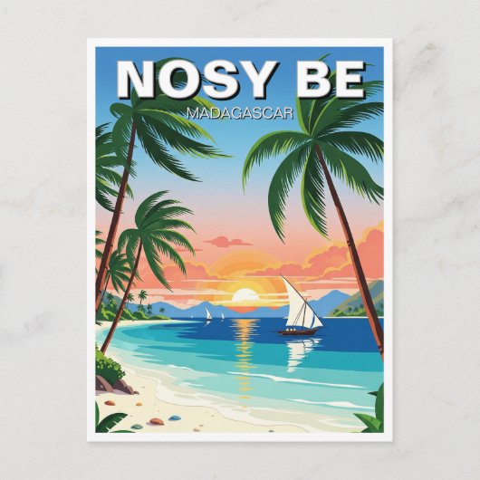 Madagascar Nosy Be Travel ポストカード (正面)