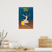 Madagascar Travel Poster Africa Art African Print ポスター (キッチン)