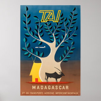 Madagascar Travel Poster Africa Art African Print  ポスター