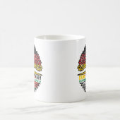 Madagaskar Madagassisch Deutsch Deutschland Baum コーヒーマグカップ (中央)