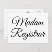 Madamレジストラー ポストカード (正面/裏面)