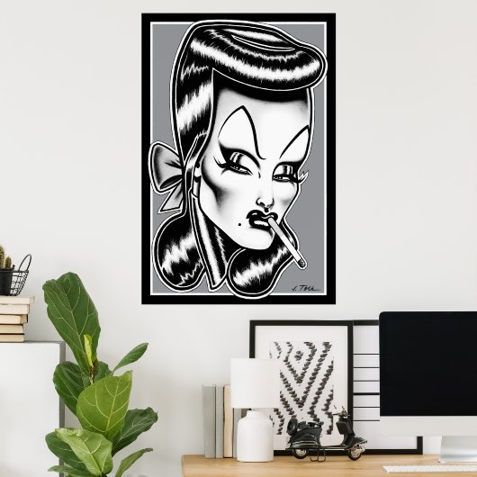 Madam Mars™/Glamour Portrait ポスター (ホームオフィス)