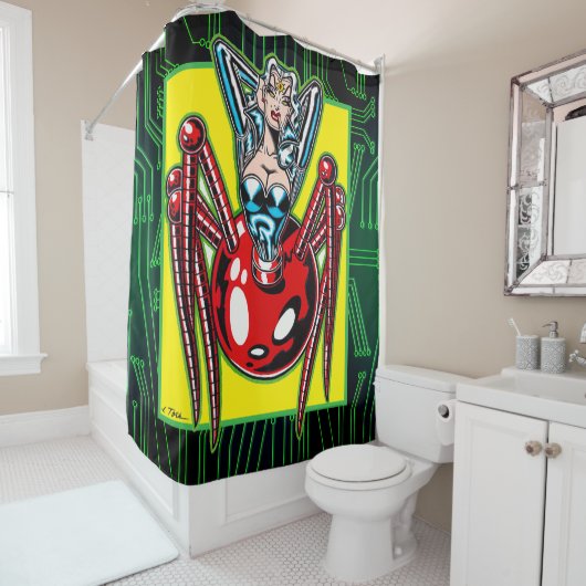 Madam Mechanism™/Mecha Spider シャワーカーテン (インサイチュ)