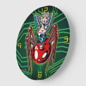 Madam Mechanism™/Mecha Spider ラージ壁時計 (傾斜)