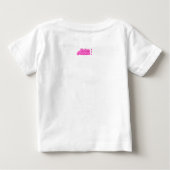 "Madam President"ピンクのロゴ – レトロ ベビーTシャツ (裏面)