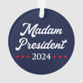 Madam President 2024 I - Kamala Harris オーナメント (裏面)